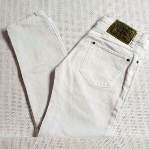 Ralph Lauren Sport Prescott 208 White Straight Leg Jeans Womens Cotton Stretch